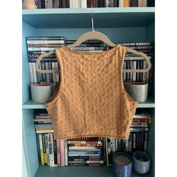Spell & the Gypsy Bonnie Organic Rib Crop in Mustard - Picture 2 of 3